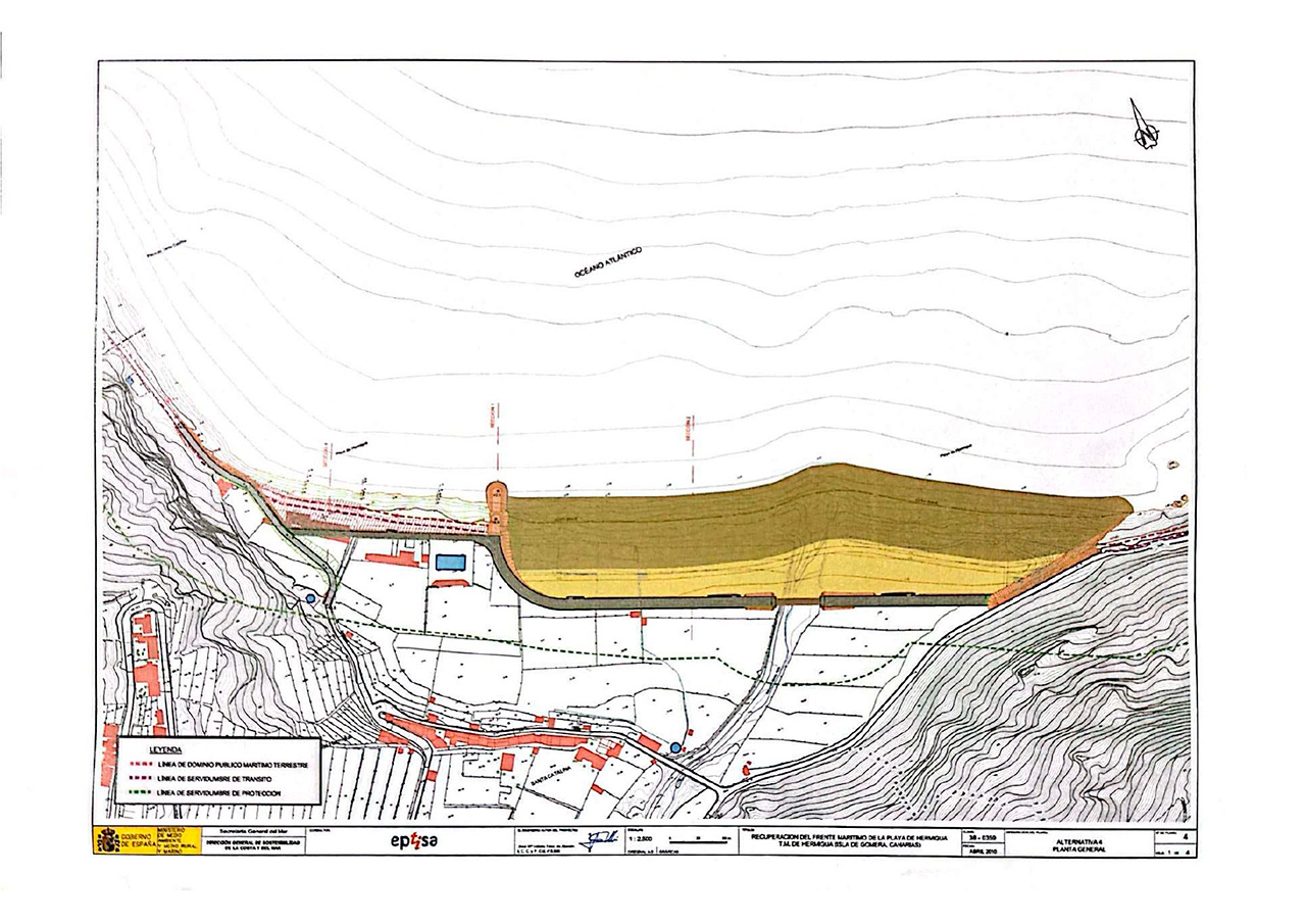Clemente logra el respaldo unánime del Pleno para instar la ejecución del Proyecto de “Recuperación del frente marítimo de Hermigua”